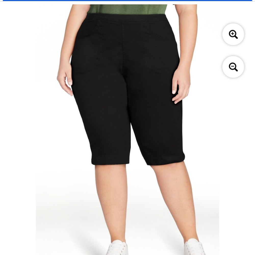 Just My Size Women’s Black Stretch Capris Size 3X NEW